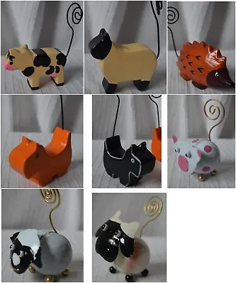 Farm Animal Photo Holder Wedding Table Card Name Place Clip Memo Note Decoration • £5.95