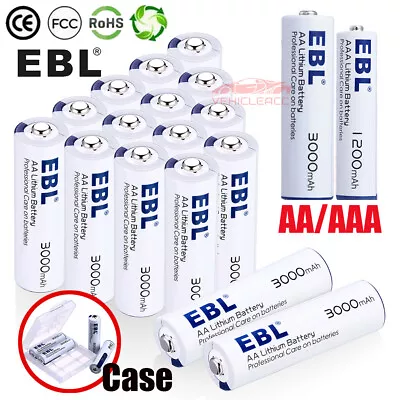 AA AAA 3000/1200mAh Lithium Batteries Non-rechargeable Long Lasting Exp.2033 Lot • $32.99