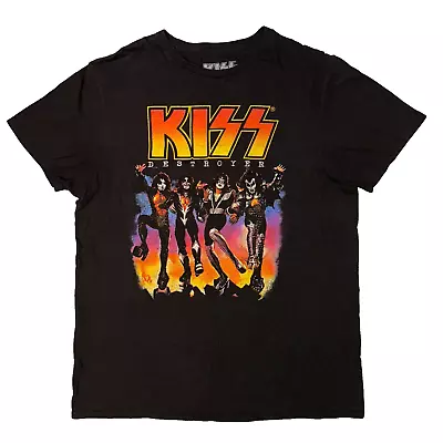 Kiss Destroyer Album Cover TShirt - Med NYC Rock Band Concert Tour Vintage Merch • $9.99