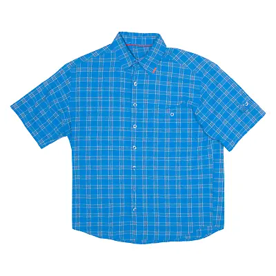 MAMMUT Mens Shirt Blue Check M • £19.99