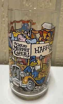Vtg Happiness Hotel The Great Muppet Caper McDonalds Collector's Glass Cup 1981 • $10