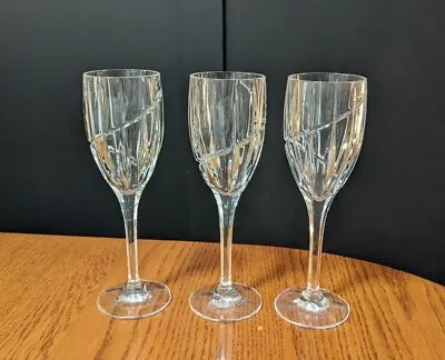 Set Of 3 Retired Mikasa Crystal Uptown 8-1/8  Wine Glass • $40