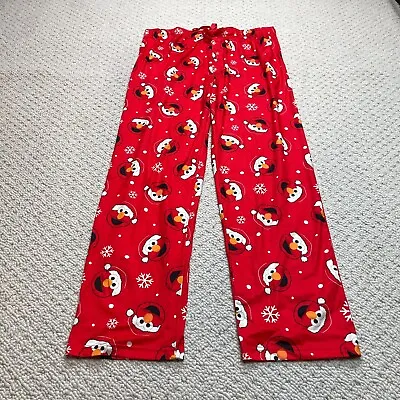 Sesame Street Pajama Pants Unisex Adult XL Red Elmo Santa Christmas Sleep 38x32 • $18.88