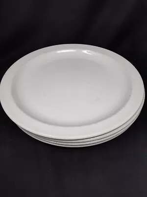 Midwinter STONEHENGE  WHITE 10.5  Dinner Plates  Set Of 4 • $75