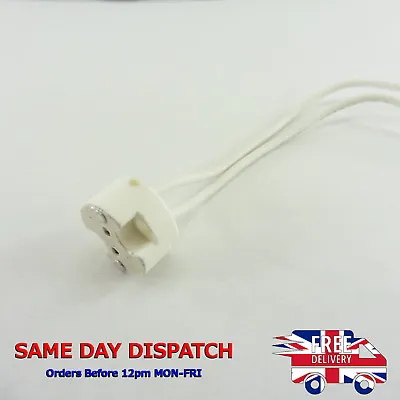 MR16 Socket Ceramic Base 13cm Cable Halogen LED Lamp 250V Bulb Holder GU5.3 • £2.51