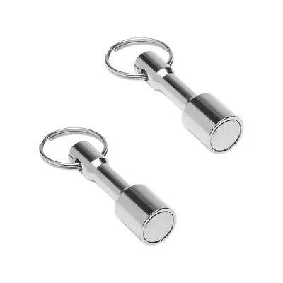 2 Pcs Keychain Neodymium Magnet For Testing Brass Gold Silver Ferrous Metals • $6.05