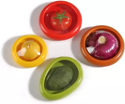 Vegetable Shaped Food Saver 4 Pack Fruit And Vegetable Storage Containers Set Fo • $44.97