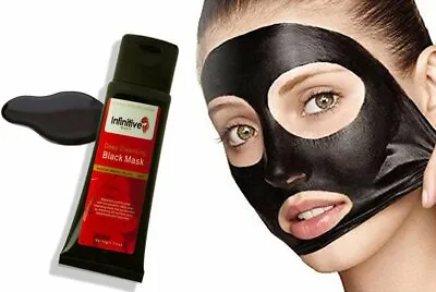 Charcoal Peel Off Black Face Mask Blackhead Remover Facial Deep Cleansing 50g • £4.29