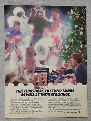 1984 Magazine Advertisement Page USPS Stamp Collecting Christmas Print Ad • $8.99