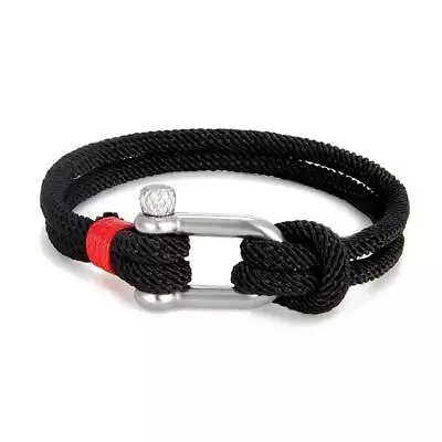 New Strap Camping Survival Bracelet Buckle Outdoor Rope For Men Double Strand • $5.99