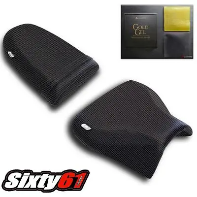 Suzuki GSXR 600 Seat Cover With Gel 2001-2003 Luimoto Front Rear Black Carbon • $210