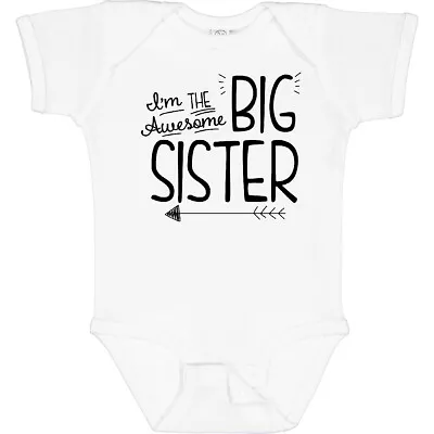 Inktastic I'm The Awesome Big Sister Baby Bodysuit Children Sis Girl Family Bold • $14.99
