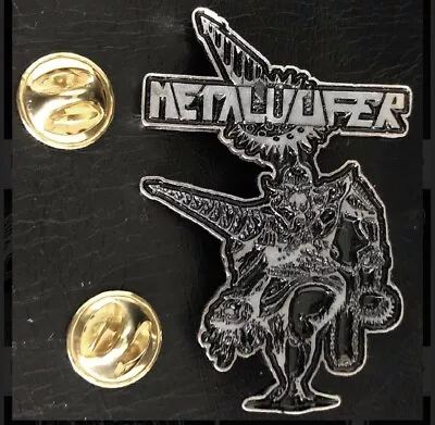 Kiss Black Sabbath Metalucifer Logo Pin Badge Black Magick SS Black Label Societ • $14.77