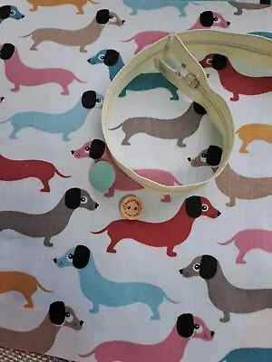 Make Your Own Zip Bag Dachshund Dog Fabric Buttons And Zip • £4.50