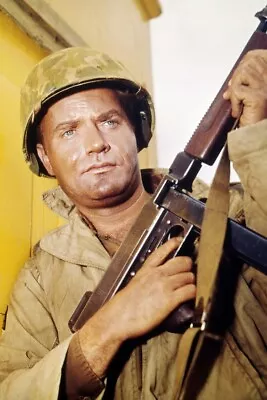 VIC MORROW COMBAT! 24x36 Inch Poster GREAT COLOR PORTRAIT RIFLE • $29.99