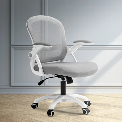 $91.19 • Buy Artiss Office Chair Mesh Computer Desk Chairs Mid Back Work Home Study Grey