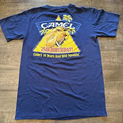 Vintage 1988 Camel Cigarettes Joe 75th Birthday T-Shirt Men’s Large MADE IN USA! • $29.99