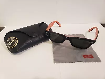 Ray-Ban Wayfarer RB2140 1113 Tortoise/Orange BigLogo 50mm G15 Lens-v.good Scarce • $60