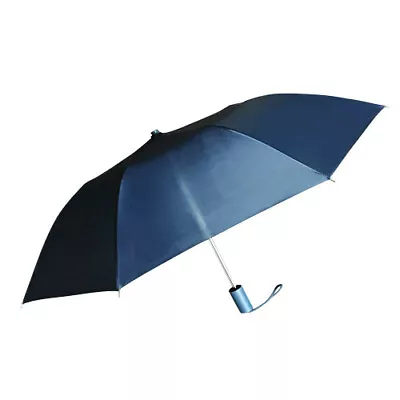 Compact Umbrella - Navy Blue - Great For Travel - Lightweight - 21  Across • $13.95