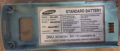 $26.22 • Buy Lot Of 50 Oem Samsung Abcu4707gz Batteries For Samsung U470 Teal
