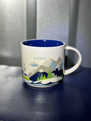 $5.50 • Buy Starbucks You Are Here Collection Alaska Moose And Whale 2013 Collector 14oz Mug