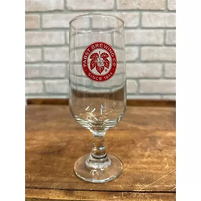 Vintage Pabst Blue Ribbon 7  Stemmed Beer Glass Tavern Barware Advertising • $14.95