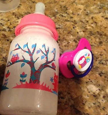 Baby Alive One Bottle And One Pacifier For Baby Alive Dolls Shown 4 Oz Size • $8.50