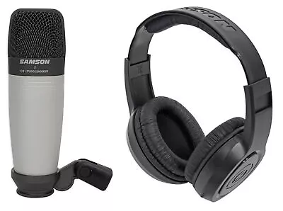 Samson C01 Studio Condenser Recording Microphone Mic+Monitoring Headphones • $68