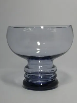 Dartington Lead Crystal Wibble Bowl Posy Vase Signed Base 5  Tall Blue / Grey • £9.99