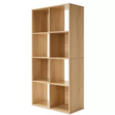 8 Cube Storage Oak Shelf Cabinet Cupboard Bookshelf Unit Toy Book Organizer* • $53.99