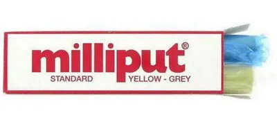 Milliput Standard Yellow Grey 2 Part Epoxy Putty Filler Repair Model 113.4g New • £5.95