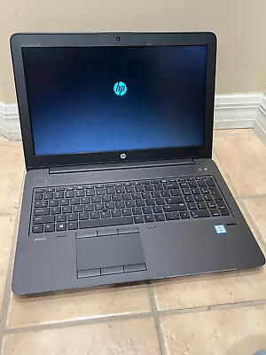 HP ZBook 15 Laptop I7-6700HQ 2.6Ghz/16GB/256GB SSD 15.6  Battery Win10 • $149.99