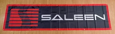 Saleen Sign Banner Flag 2x8ft Logo Mustang Vintage Tin Ford Large Small Cobra • $16.95