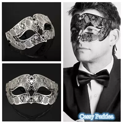 C1-3 MENS MALE Masquerade Eye-Mask Venetian Costume Party Accessories Silver • $11.57