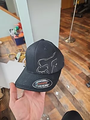 New Fox Racing Flexfit Cap Size S/M Black Hat • $15