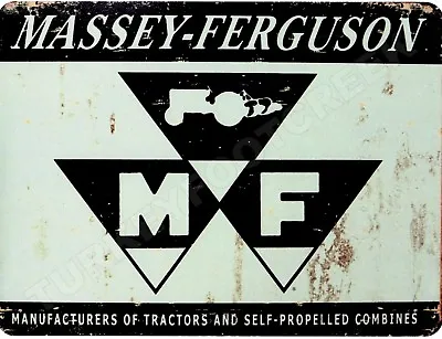 Massey-Ferguson Tractors 9  X 12  Metal Sign • $14.99