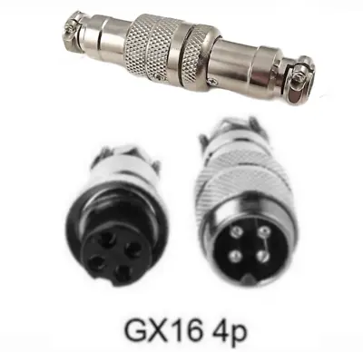 GX16  2 3 4 5 6 7 8 9 10 Pin Metal Inline Cable Connector Joint Aviation • £5.69