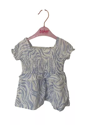 BNWT Ted Baker Baby Girl Newborn Zebra Print Sun Dress 0 Months • £13.49