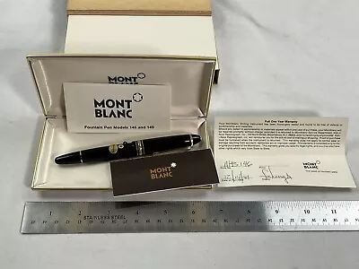 NOS MONTBLANC Meisterstuck 146 14C M NIB LeGrand Gold Plated Fountain Pen • $499.99