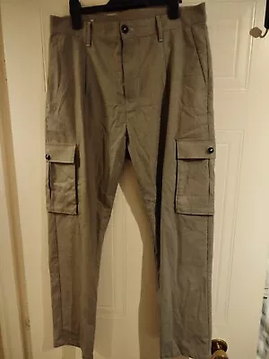 Mens Zara Cargo Smart Trousers Size 31 / Eur 40 • £0.99