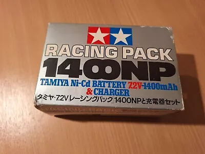 NIB Vintage Tamiya Racing Pack 1400NP NI-Cd Battery & Charger Set No.55055-4200 • £40