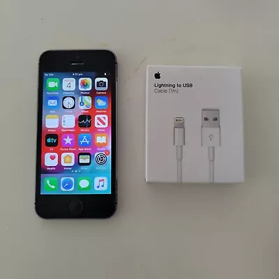 IPhone 5S Space Grey 16GB Unlocked Works Perfectly • $59