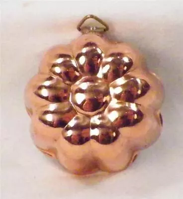 Copper Flower Candy Mold Chocolate Cake Maple Sugar Vintage Kitchen Small • $19.99