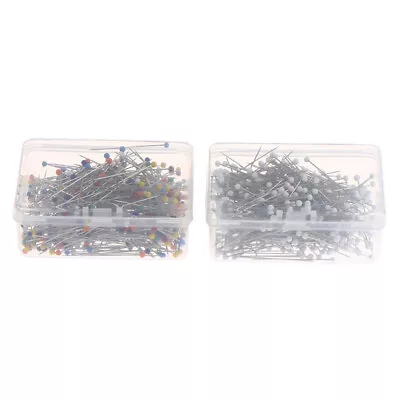 Sewing Pins 38mm Glass Ball Head Push Quilting Pins For Jewelry DIY Sewing T H G • £2.83