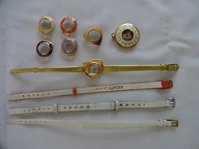 Vintage Ardath Gold Plated Super Deluxe Ladies Watch Changable Faces 21 Jewels • $221.32