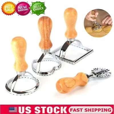 Ravioli Stamp Pasta Cutter Circle Square Cake Mold Make Home Pastry Kitchen Tool • $17.01