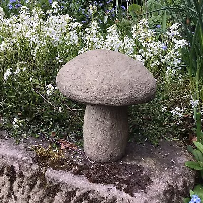 Stone Garden Small Rustic Mushroom / Toadstool Staddle Stone Ornament • £14