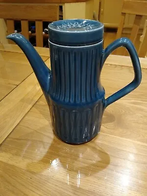 £19.99 • Buy Sadler 1960 Totem Denim Blue Coffee Pot