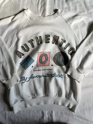 Vintage 1990 I.O.U. Authentic American Tradition Sweatshirt Large IOU Retro Hip • $24.99