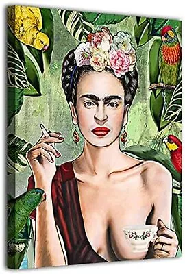 Frida Kahlo Wall Art Canvas Prints Frida Kahlo Picutre Portrait Art Painting Art • $59.99